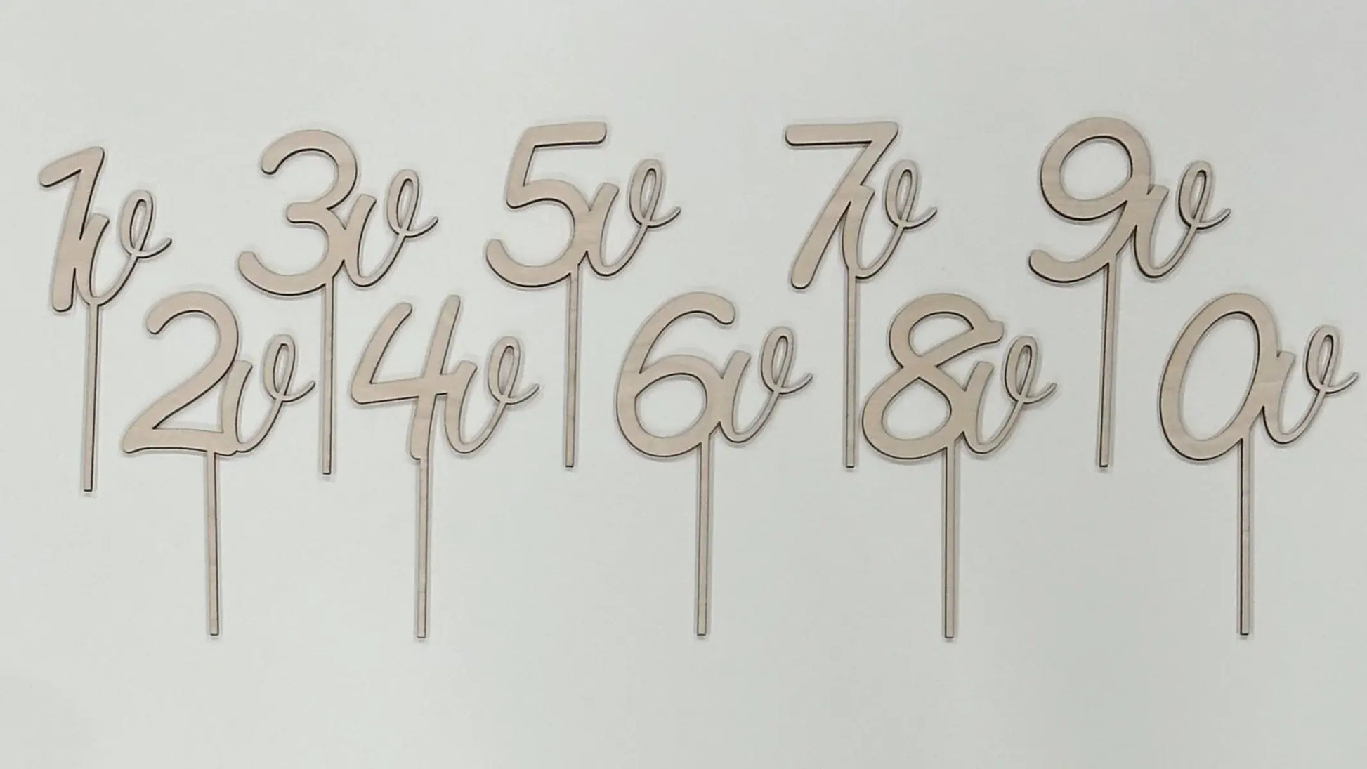 Kakkukoristeiden numerot