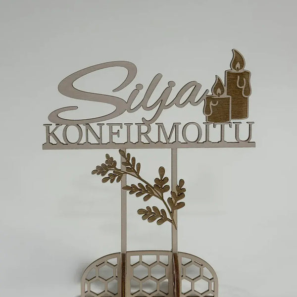 Konfirmoitu kynttilä Silja