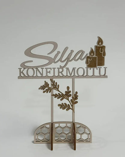 Konfirmoitu kynttilä Silja