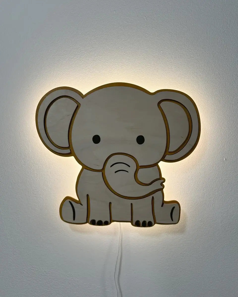 Elefantti lampunvarjostin vaalea 2