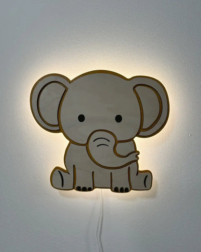 Elefantti lampunvarjostin vaalea 2