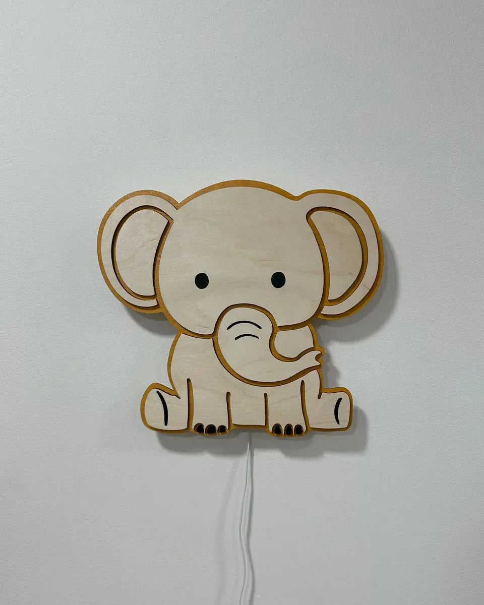 Elefantti lamppu vaalea