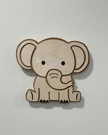 Elefantti lampunvarjostin ruskea